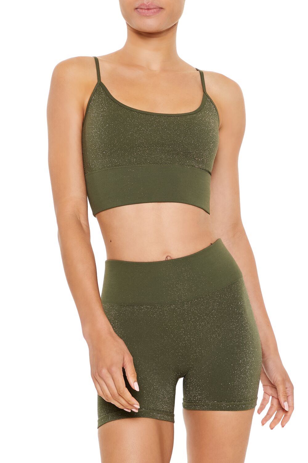 Active Seamless Glitter Sports Bra