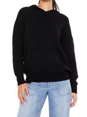 Hooded Drop-Sleeve Sweater