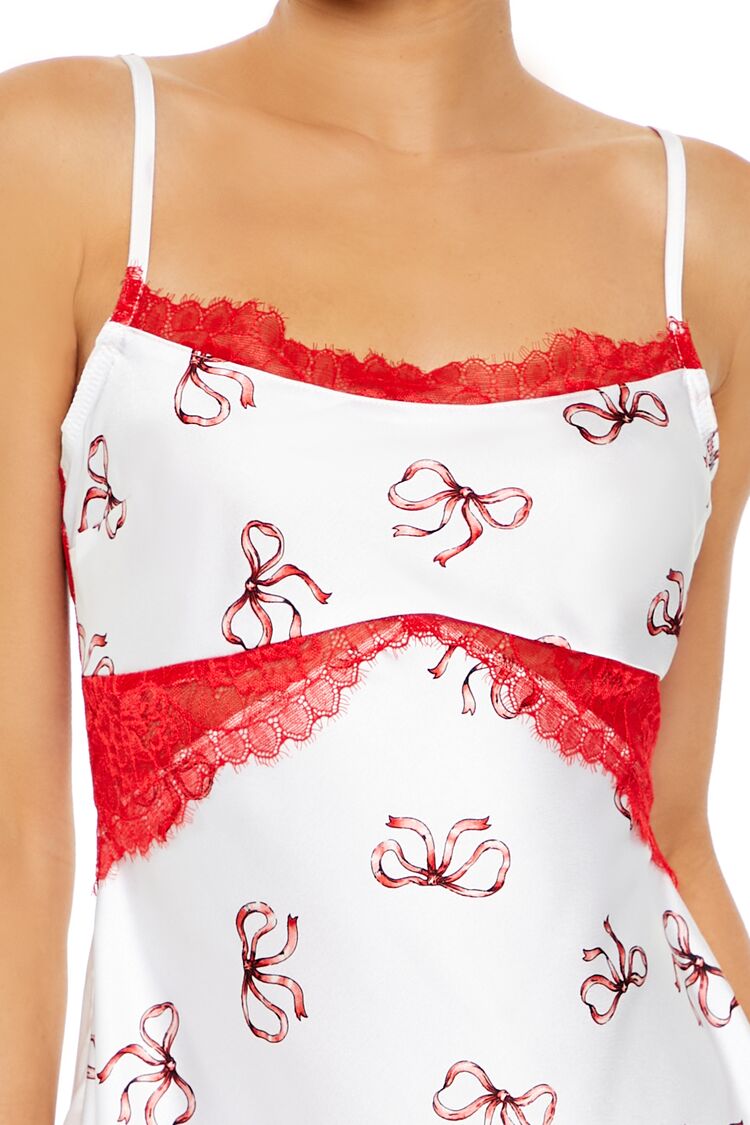 Bow Mini Lingerie Slip Dress - Image 5