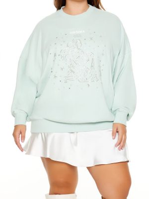 Plus Size Beaded Aquarius Pullover