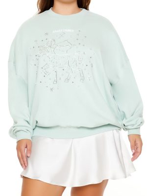 Plus Size Beaded Sagittarius Pullover
