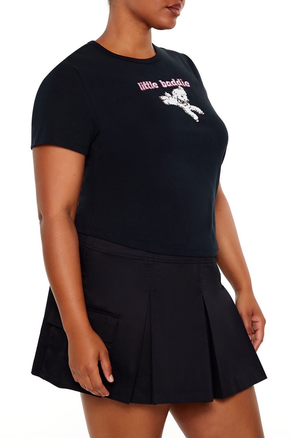 Plus Size Little Baddie Baby Tee - Image 4