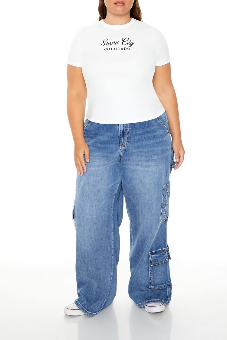 Plus Size Snow City Baby Tee - Image 2