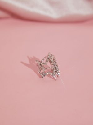 Wicked Rhinestone Cocktail Ring