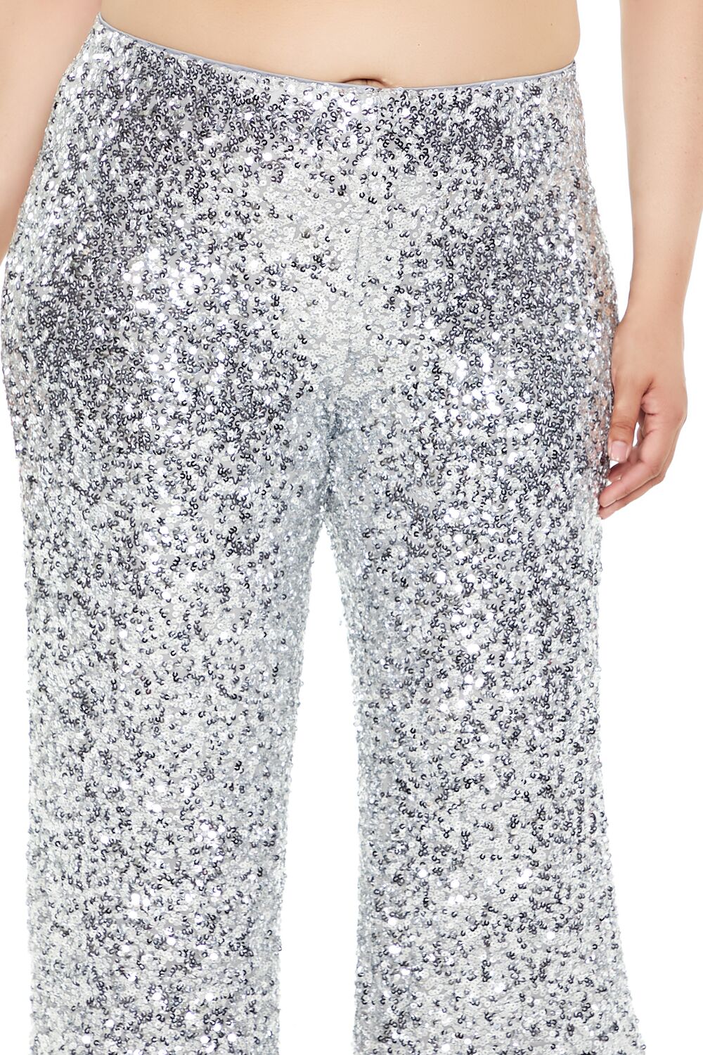 Plus Size Sequin High-Rise Pants - Image 5