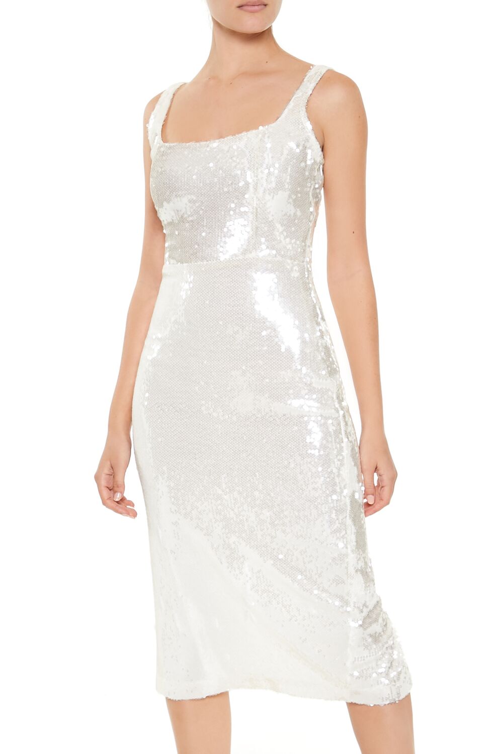 Sequin Bodycon Midi Tank Dress - Image 7