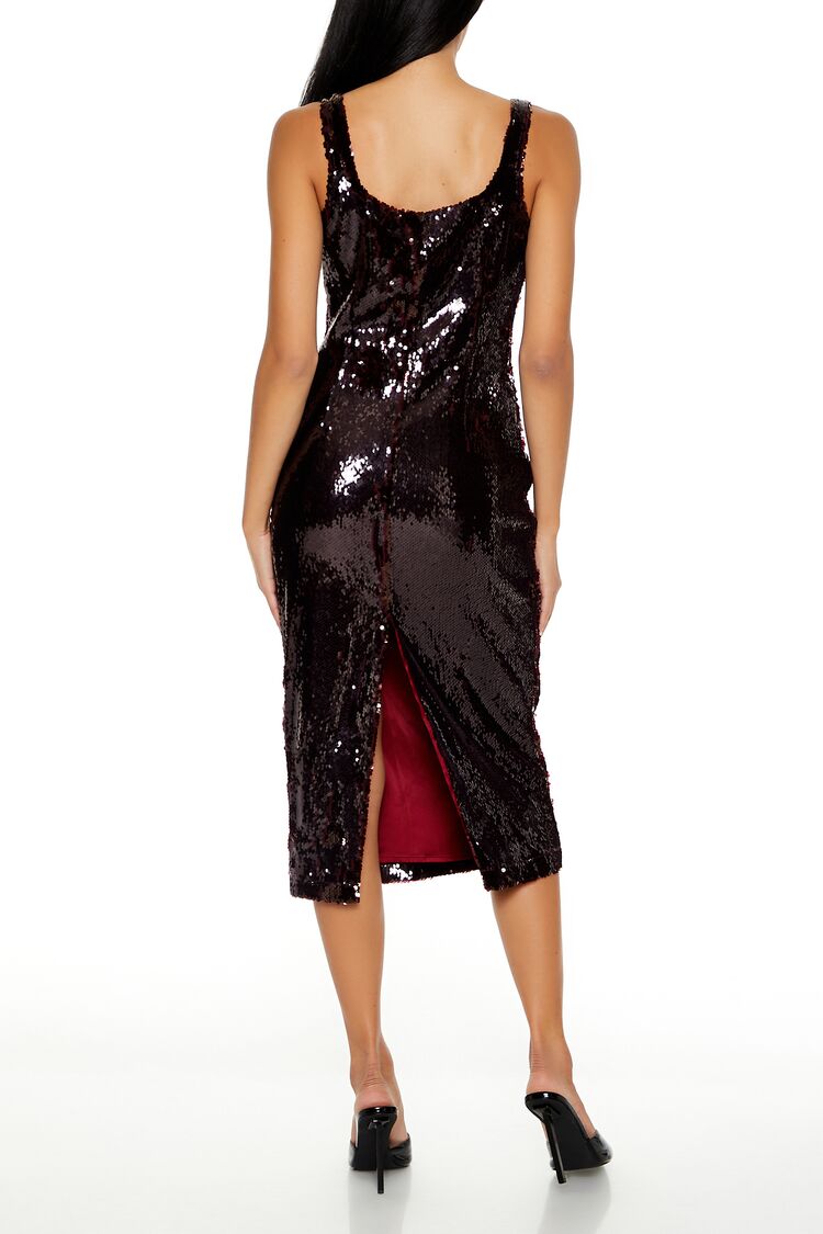 Sequin Bodycon Midi Tank Dress - Image 2