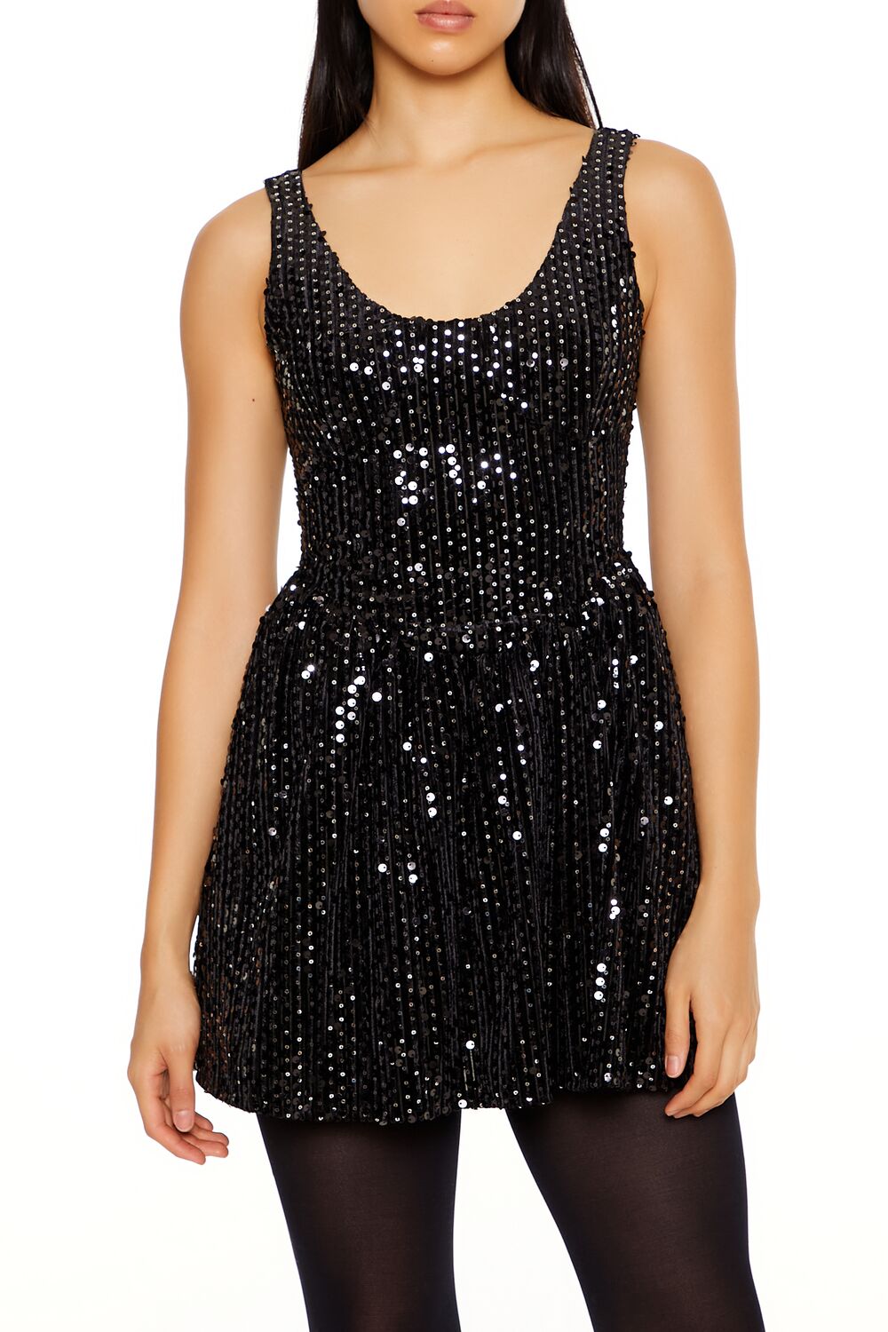 Sequin Mini A-Line Dress - Image 2