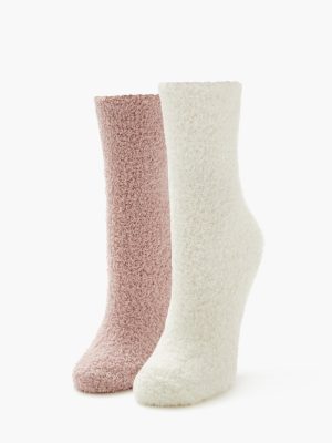 Plush Crew Socks Set - 2 pack