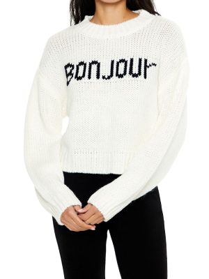 Bonjour Drop-Sleeve Sweater