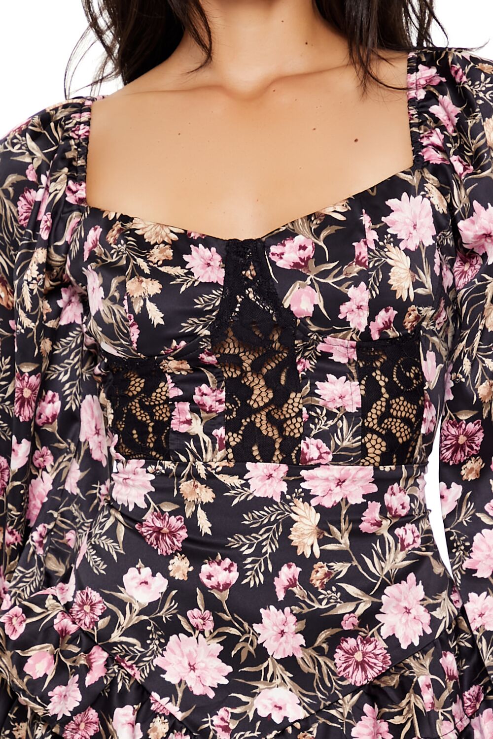 Tiered Floral Tie-Back Mini Dress - Image 5