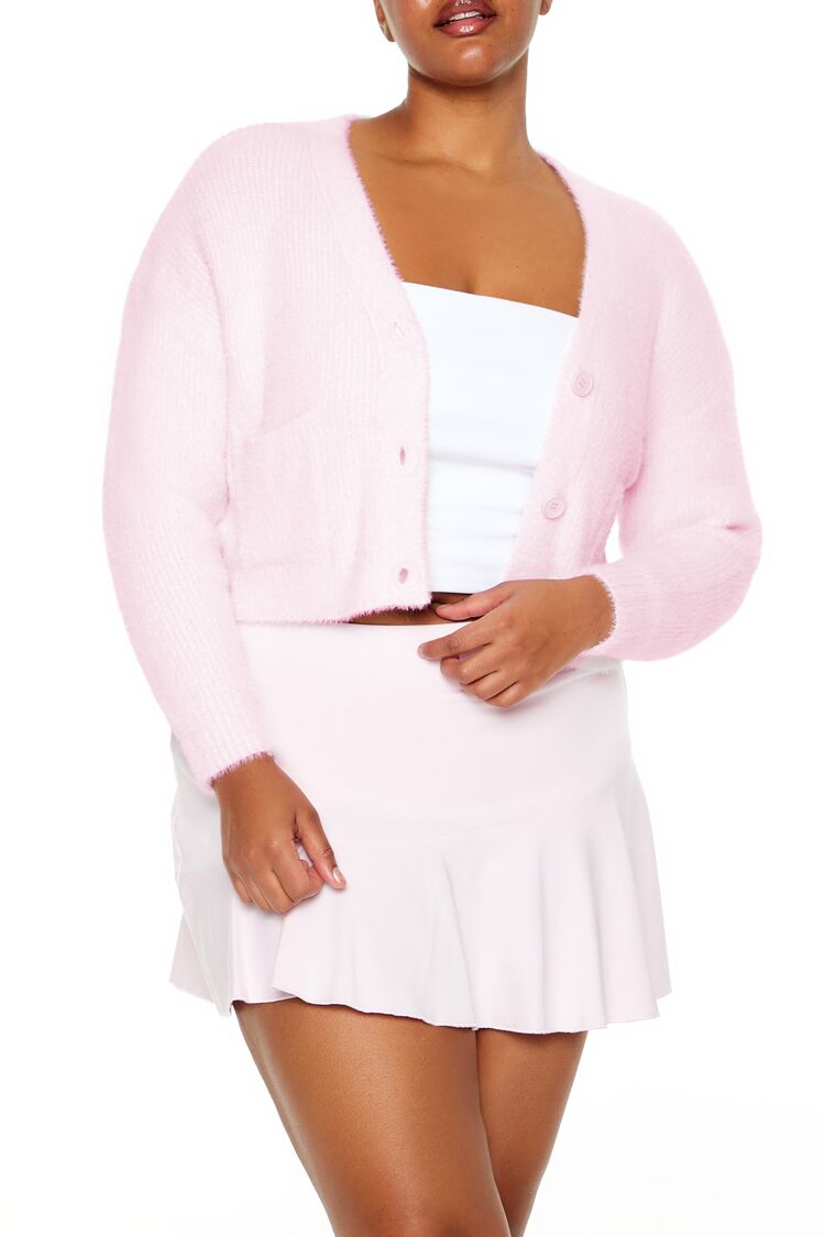 Plus Size Rib-Knit Cardigan Sweater - Image 6