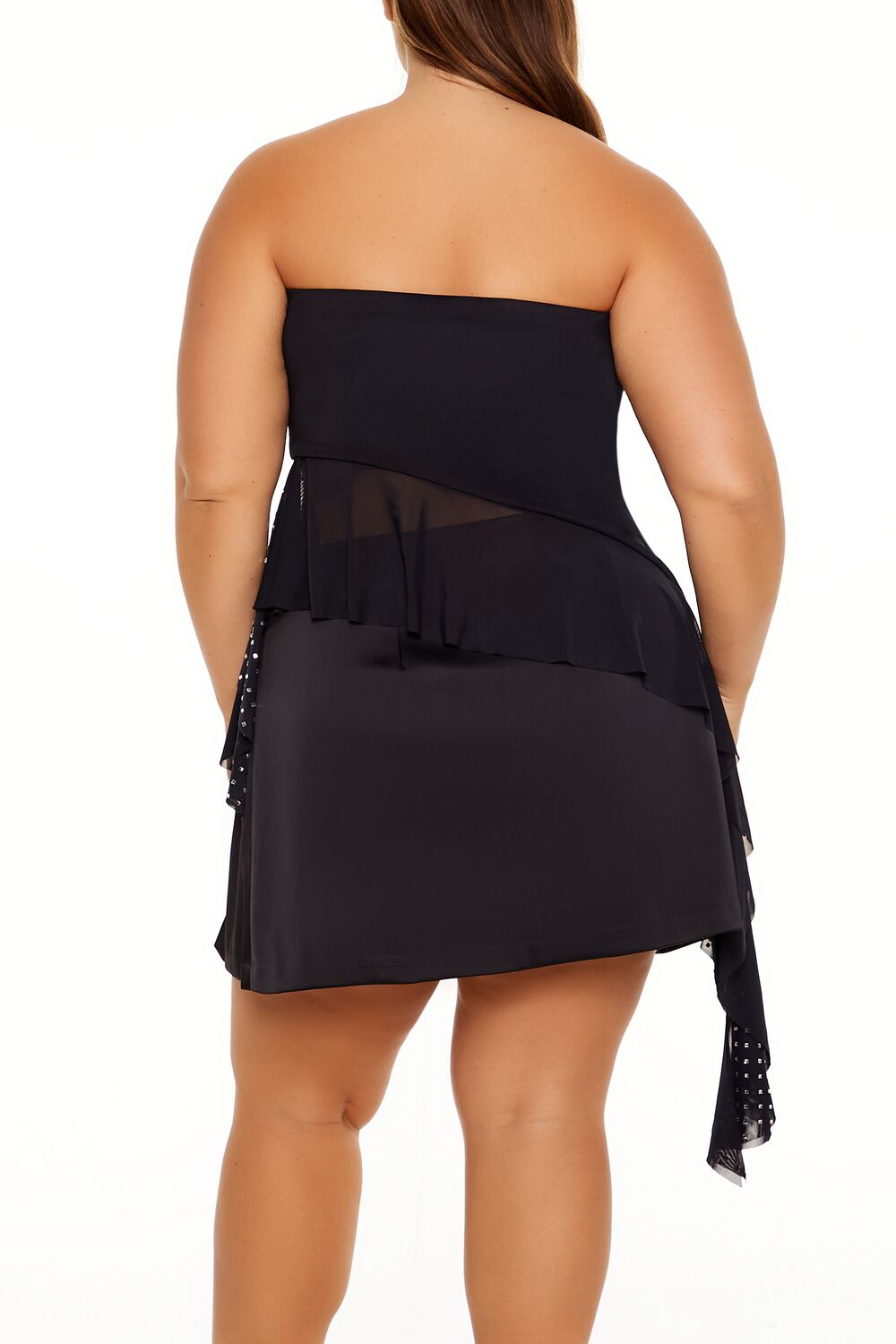 Plus Size Rhinestone Strapless Top - Image 5