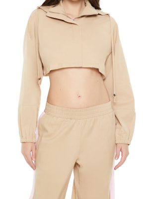 Hooded Zip-Up Cropped Jacket