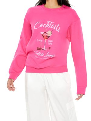 Cocktails Fleece Pullover
