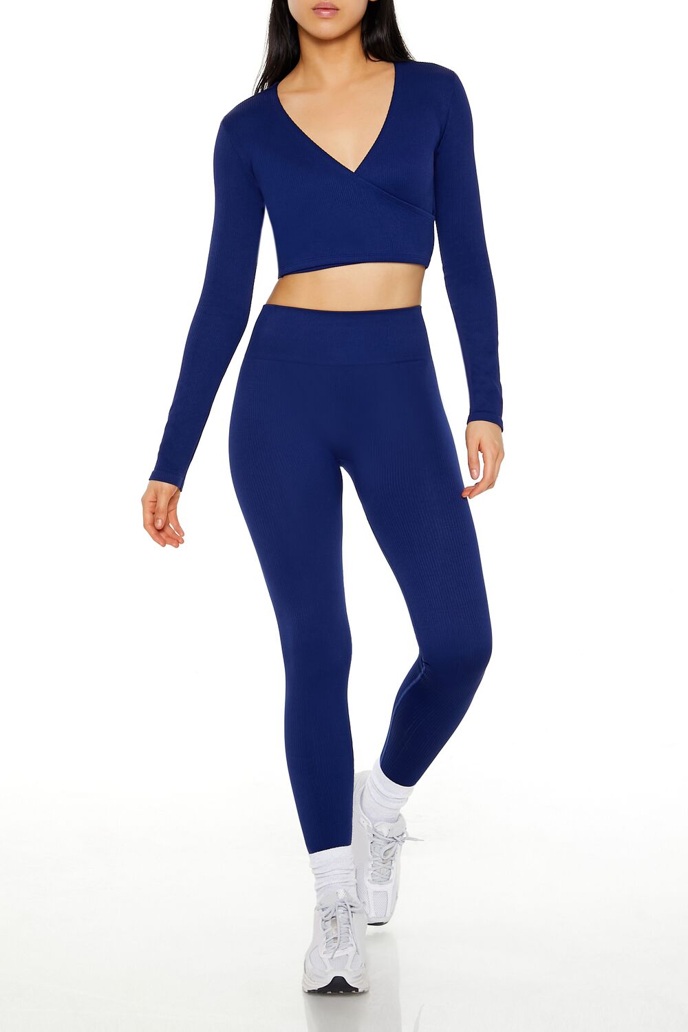 Active Seamless Surplice Crop Top - Image 7