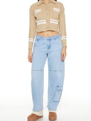 Varsity-Striped Cardigan Sweater