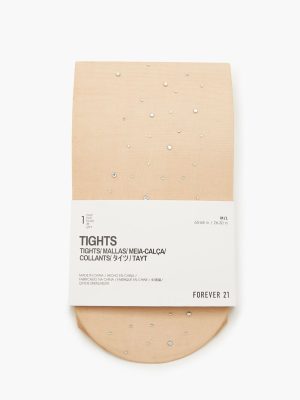 Rhinestone-Embellished Tights