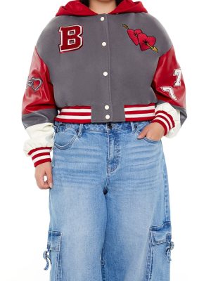 Plus Size Baby Girl Varsity Jacket