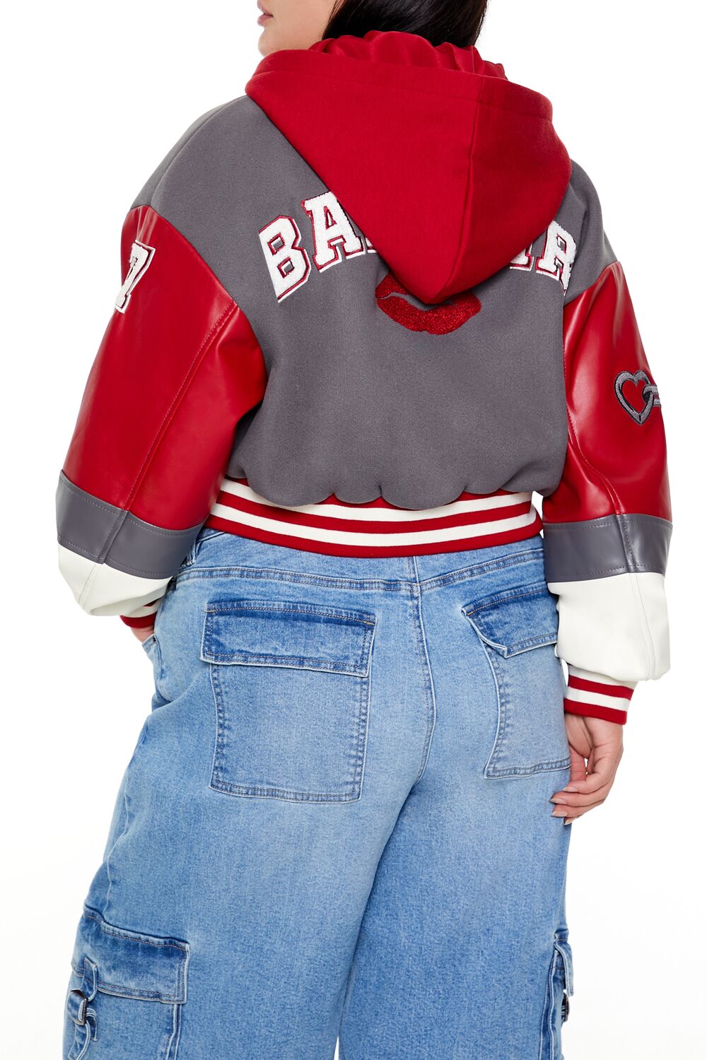 Plus Size Baby Girl Varsity Jacket - Image 5