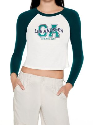 Los Angeles Cropped Raglan Tee