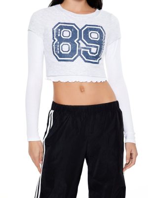 New York 89 Cropped Combo Tee