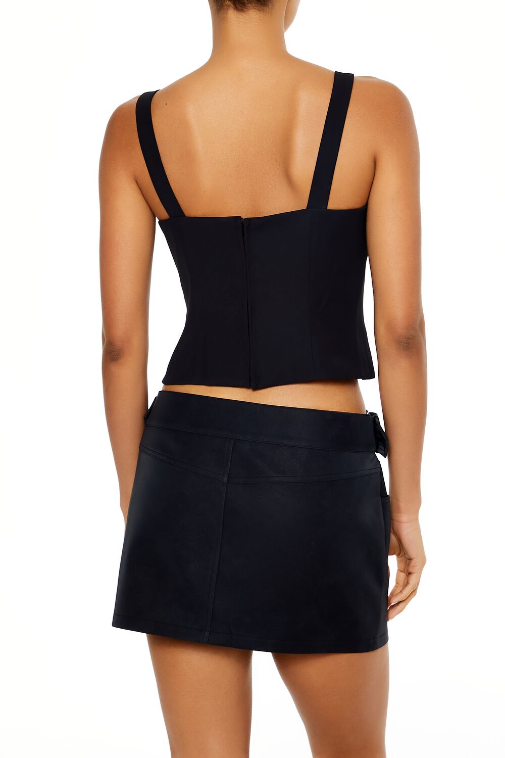 Lace-Up Sweetheart Tank Top - Image 5