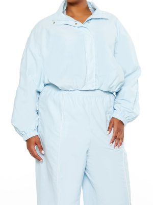 Plus Size Active Cropped Jacket