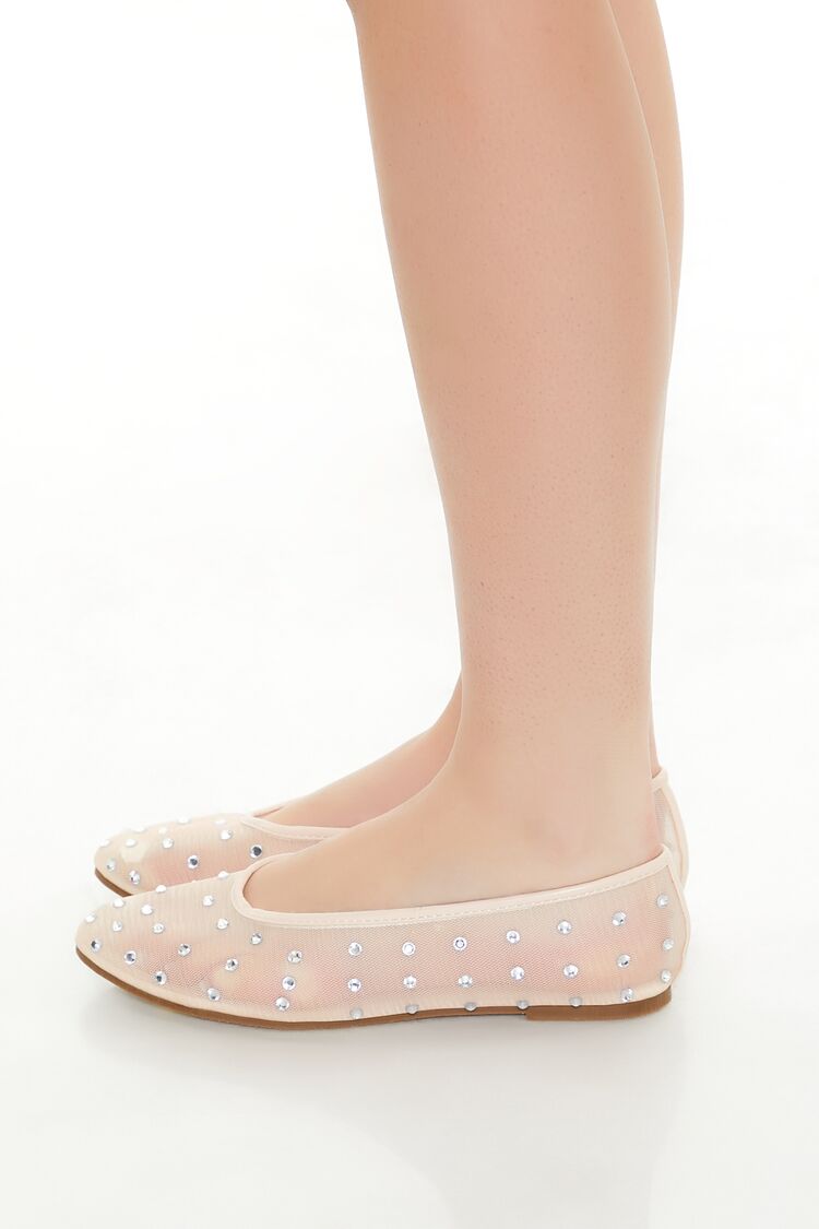 Sheer Rhinestone Ballet Flats - Image 3