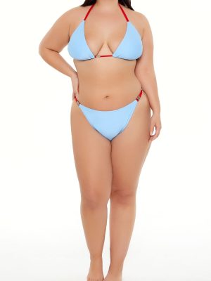 Plus Size Bar String Bikini Bottoms