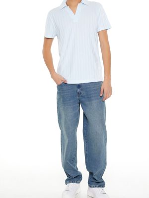 Mid-Rise Straight Jeans