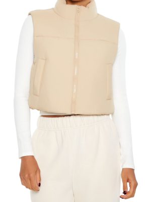 Quilted Cropped Puffer Vest
