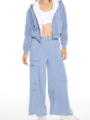 French Terry Wide-Leg Pants