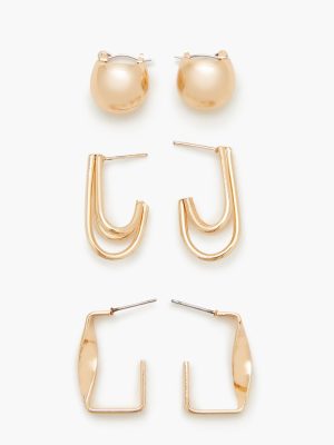 Geo Hoop Earring Set