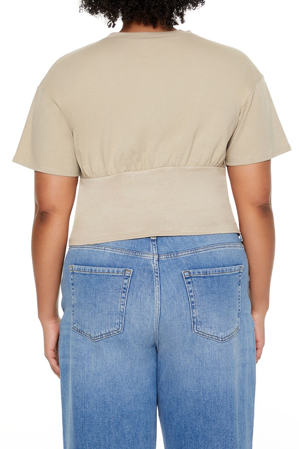 Plus Size Cropped Bustier Tee - Image 10