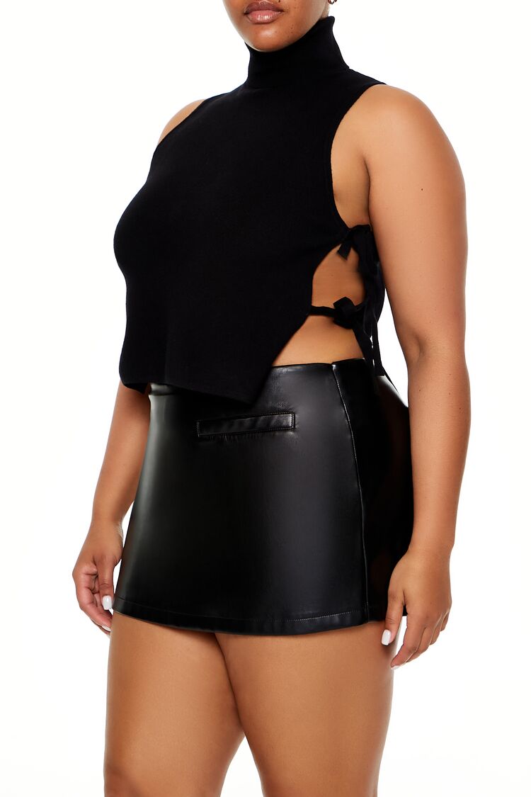 Plus Size Sweater-Knit Crop Top - Image 4