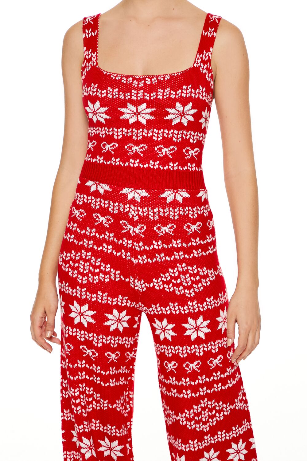 Fair Isle Sweater-Knit Jumpsuit - Image 5