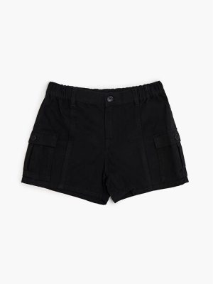 Girls Denim Cargo Shorts (Kids)
