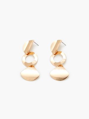 Tiered Geo Drop Earrings