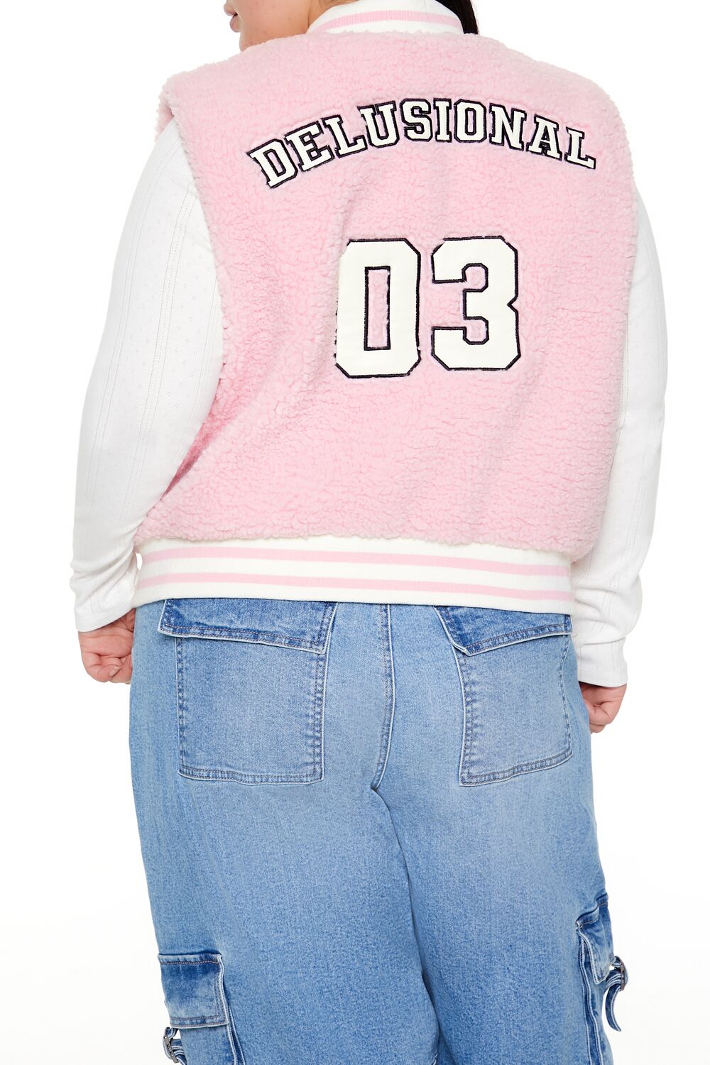 Plus Size Delusional Varsity Jacket - Image 5