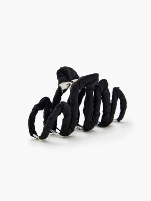 Ribbon-Wrapped Claw Hair Clip