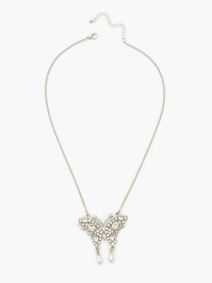Rhinestone Butterfly Necklace