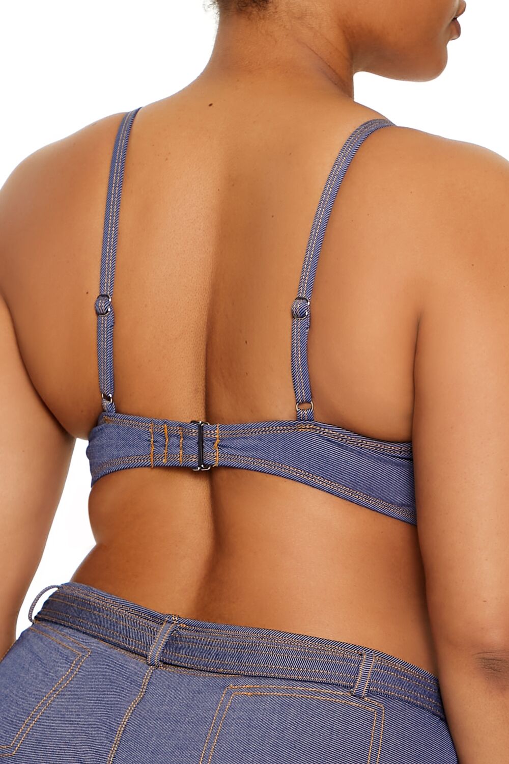 Plus Size Denim Underwire Bikini Top - Image 5