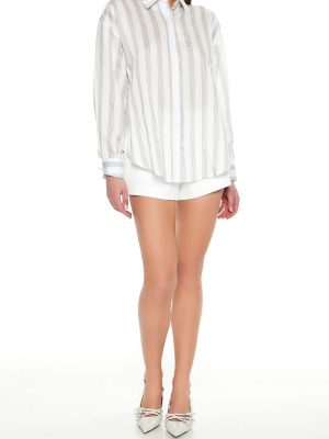 Striped Button-Front Shirt