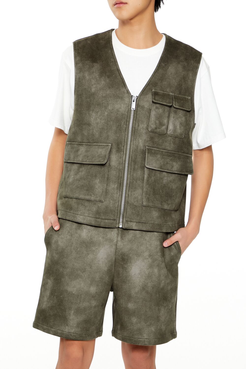 Mineral Wash Cargo Vest