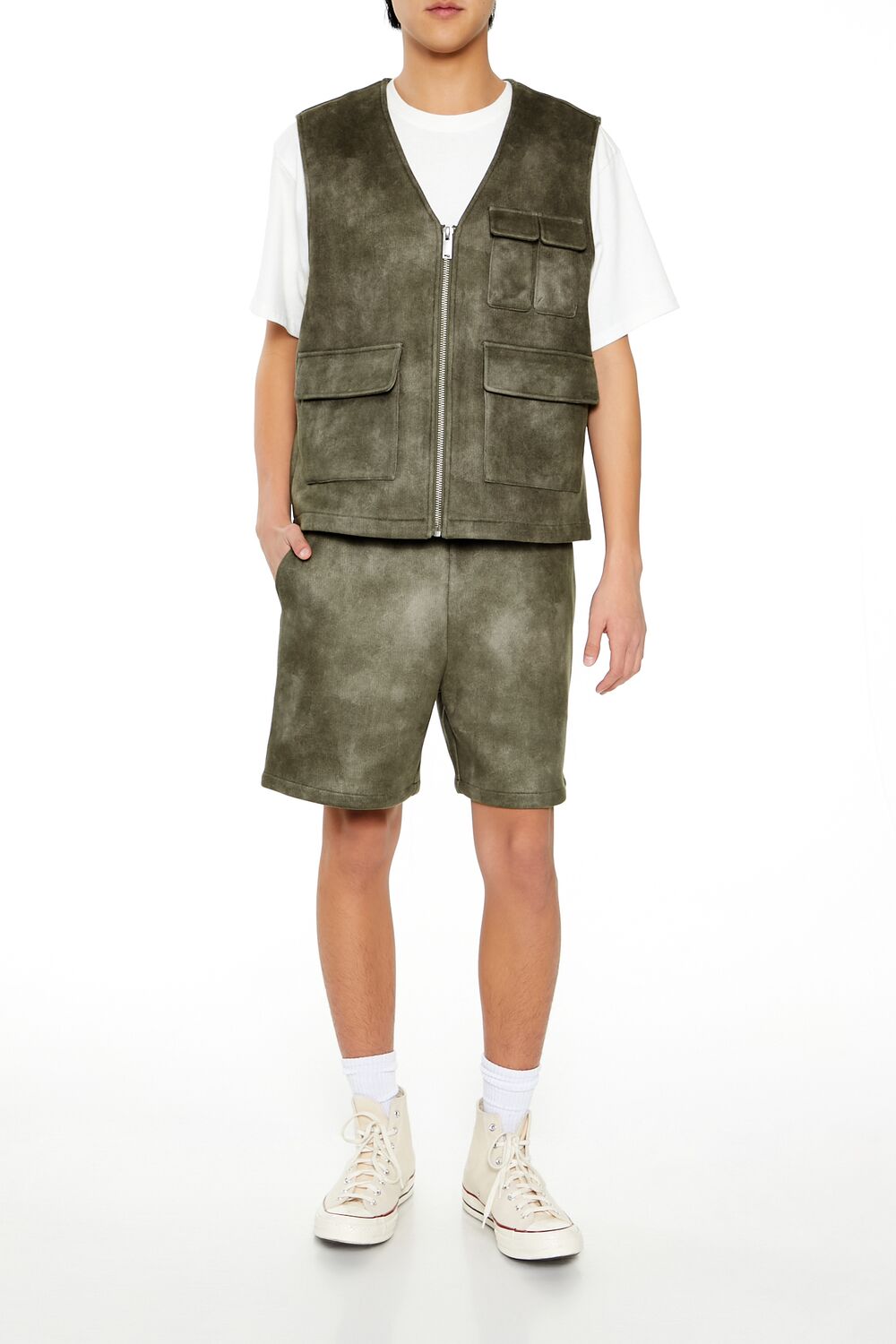 Mineral Wash Cargo Vest - Image 2