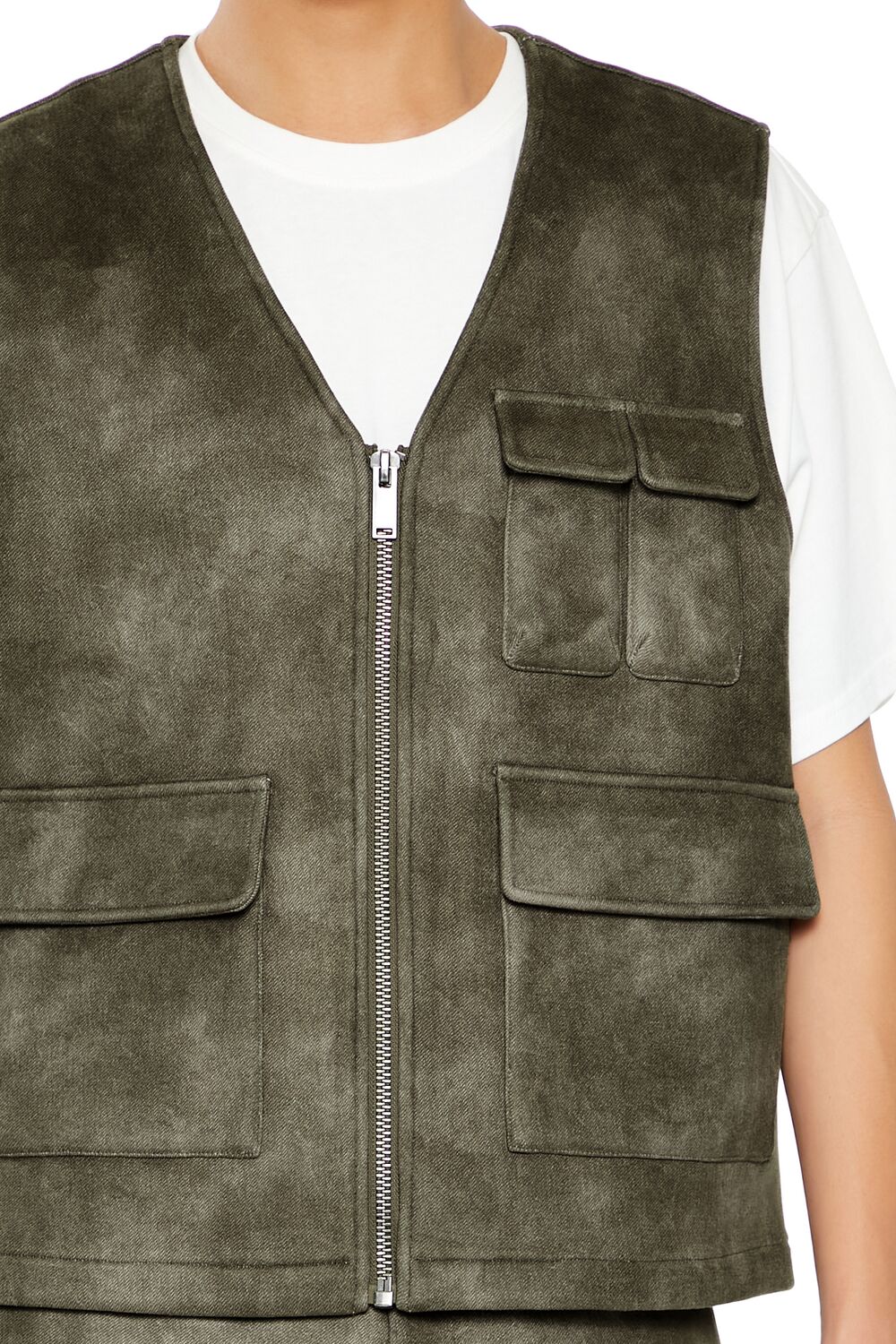 Mineral Wash Cargo Vest - Image 3
