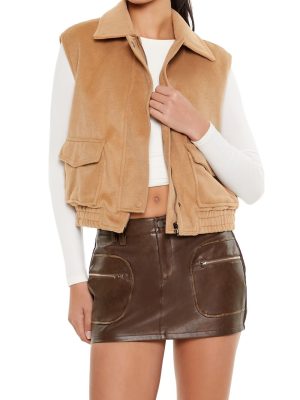 Brushed Zip-Up Vest