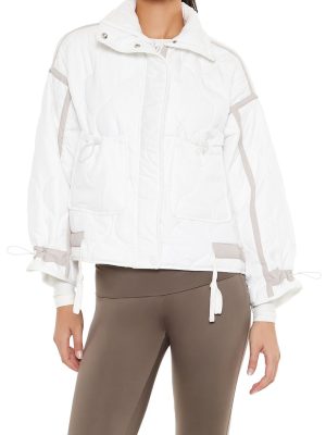 Quilted Two-Tone Puffer Jacket