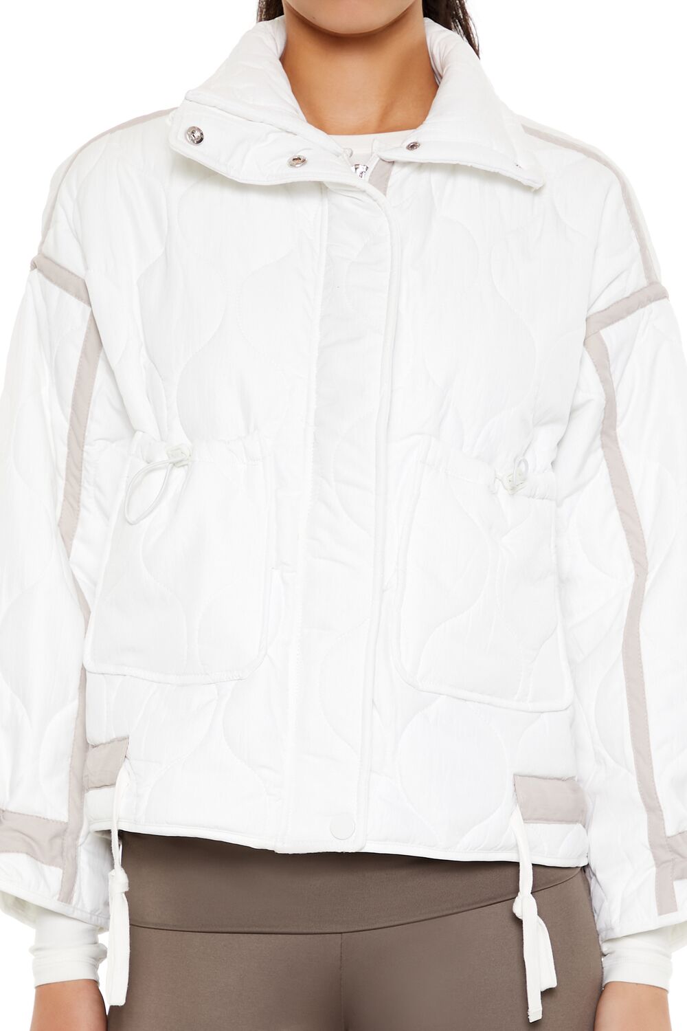 Quilted Two-Tone Puffer Jacket - Image 3